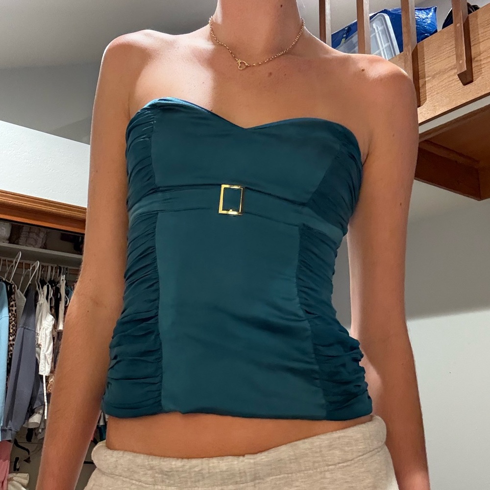 Silk Corset Strapless Top - Picture 3 of 3